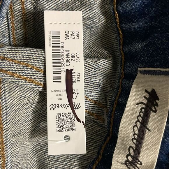 Madewell NWT Mid Rise Perfect Vintage Jeans Size 26 Tapered Mom Jeans - Picture 8 of 9